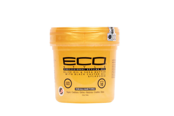Eco Style Professional Gel - Olive Oil & Shea Butter With Black Castor Oil & Flaxseed