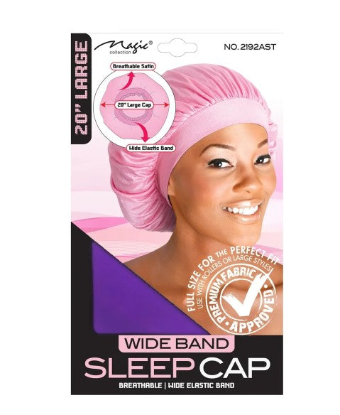 Magic Collection Women's Wide Band Sleep Cap Large (2192)