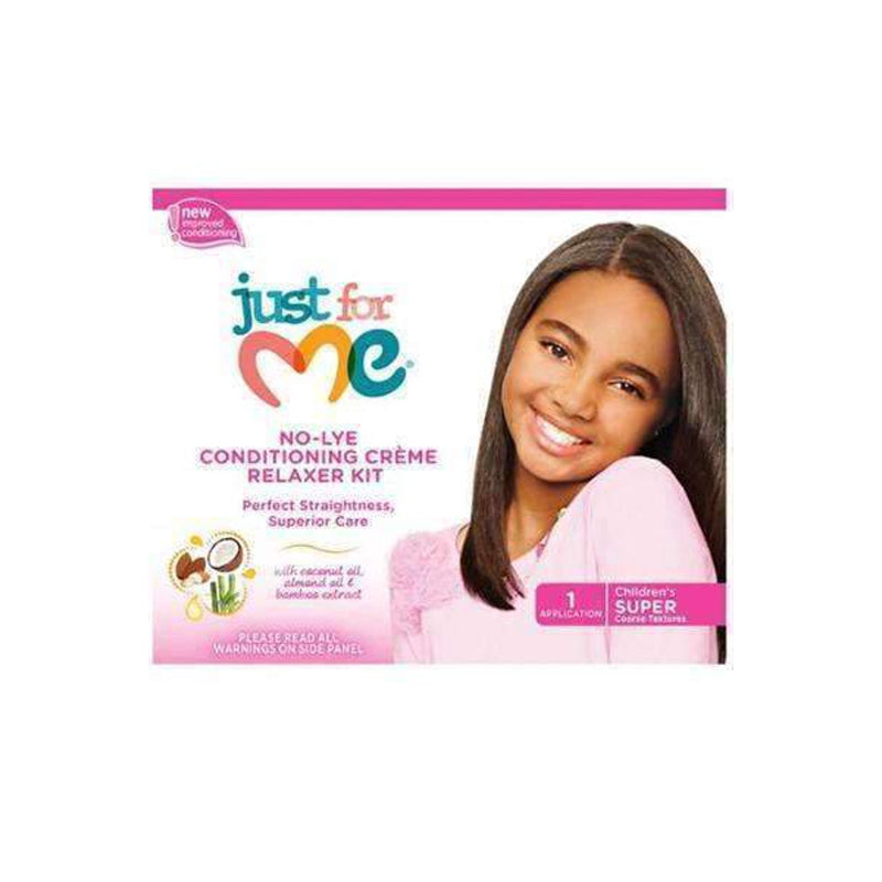 Just For Me No-Lye Conditioning Crème Relaxer Kit Super