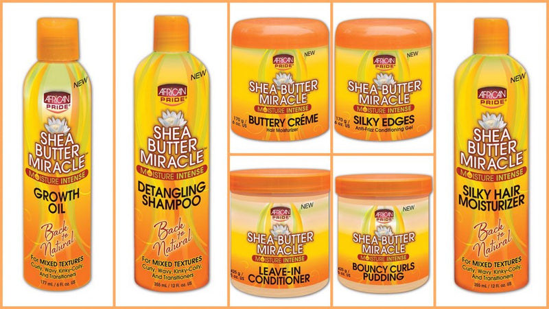 African Pride Shea Butter Miracle Moisture Intense Detangling Shampoo 355ml